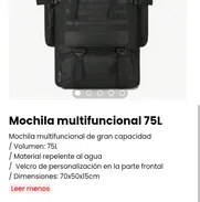 Mochila multifuncional 75L. Nueva - Img 48660294