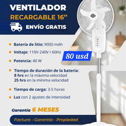 💥 VENTILADOR.  RECARGABLE 💥 - Img 57512731
