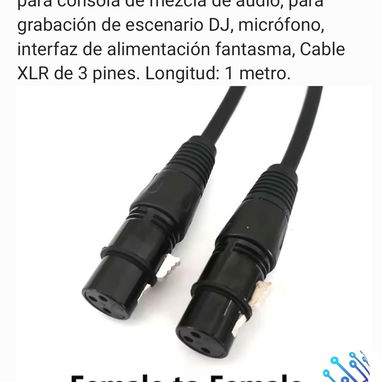 Cable XLR macho - macho / hembra - hembra - Img 102895740