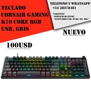 Teclado CORSAIR Gaming K70 CORE RGB USB, Gris "Nuevo Sellado" - Img 50244000