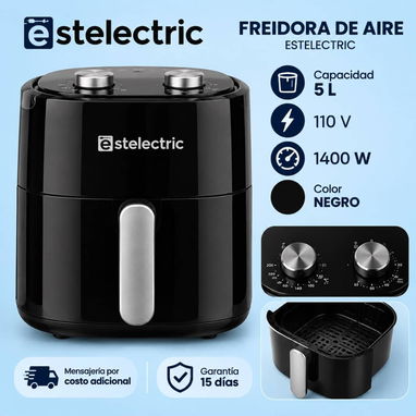 40usd  Batidora  1.5 LITROS  CRISTAL  Más molinillo /70 usd  Freidora de aire ESTELECTRIC  Capacidad de 5 litros  110 V - 2/2