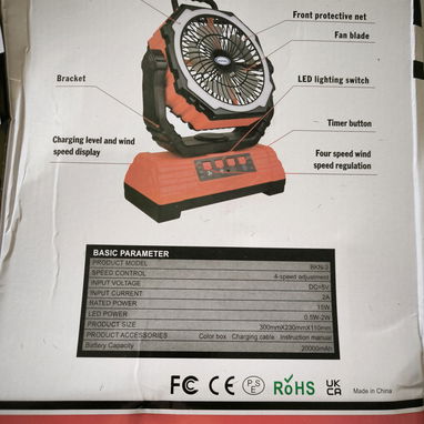Ventilador recargable 20000w - Img 122001470