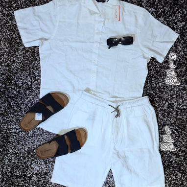 Conjunto Shorts y camisa de lino 58547626 - Img 122617836