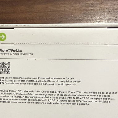 Apple iPhone 17 pro max 256GB (((SELLADO (( LIBRE DE FÁBRICA (( SIM FÍSICA ))( EN CAJA NEW SELLADO ))) fotos reales - Img 122608498