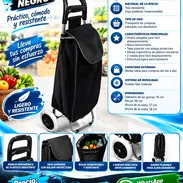 CARRITO DE COMPRA NEGROS, NUEVO EN SU EMPAQUE CON ENTREGA DE FACTURA PARA SU GARANTÍA. VARIEDAD DE ARTÍCULOS IMPORTADOS - Img 58203848