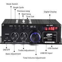 AK-380 mini amplificador de potencia de audio Bluetooth 5.0 - Img 100581034