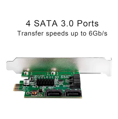 EXCELENTE TARJETA CON _ 4 PUERTOS SATA _PCI EXP 1X _ 59361697 - Img 97499923