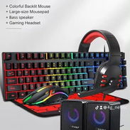 45usd Vendo kit de teclado mouse bocinas y audifonos cascos para Pc Nuevo en caja 52774129 - Img 58390901