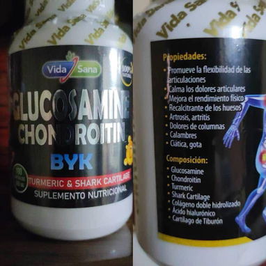 Glucosamine con Chondroitin c/ Cartílago de Tiburón c/ Colageno - 2/2