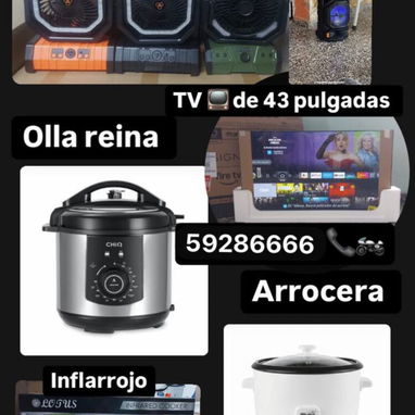 Hola se venden varios efectos electrónicos para su comodidad del hogar tv,ventilador recargables,ollas reina y y más - Img 118674576