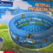 Piscina inflable de 90 cm en azul y rosada. Se hace domicilio en todo cienfuegos. - Img 55981288
