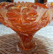 Ponchera Carnival Glass Vintage fruit - Img 49598007