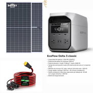 Panel de 550watts + Ecoflow delta 3 clásica + Cable 10 metros - Img 56800601