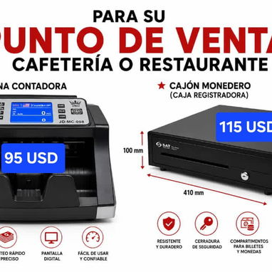 La Habana. 53584876 *Maquina Contadora de Dinero JMD.....95 USD *Caja Registradora SAT......115 USD *Kit de Cámaras - Img 123464407