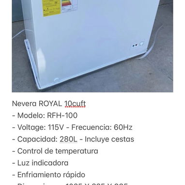 Neveras MILEXUS de 7 y 11.2 pies. ROYAL de 7.8 y 10 pies. NUEVAS. ENTREGA INMEDIATA - Img 124182094