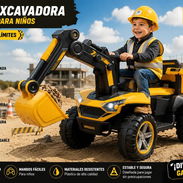 260usd Excavadora electrica para niños Nueva desarmada en su caja Solo queda una‼️‼️ - Img 56414209