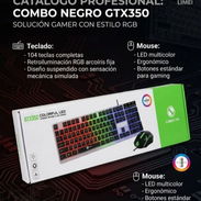 Combo de Teclado y Mouse RGB cables USB - Img 57774128
