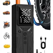 Compresor portatil para inflar gomas carro moto bicicleta hasta 150 libras de presion nuevo sellado en caja-35usd - Img 55782599