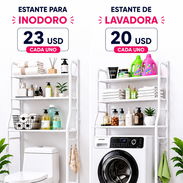 Estantes Metálicos para baño y lavadora - Img 55594078
