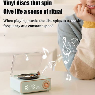 Bocina Retro Bluetooth Victrola – Sonido 360° - 2/5