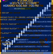 **¡Servicios Informáticos a Domicilio!** 🖥️    📍Solo en 10 de Octubre, de 10:00 AM a 7:00 PM - Img 49077582