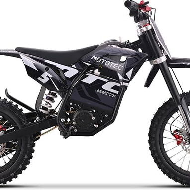 MotoTec 60V 2000W Moto eléctrica de cross Pro, color gris litio - 6/6