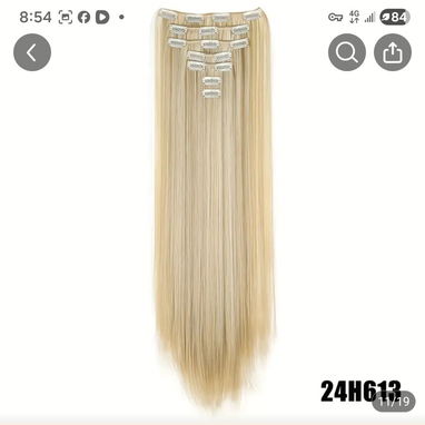 Cortinas de pelo con clip 7 piezas - 4/4