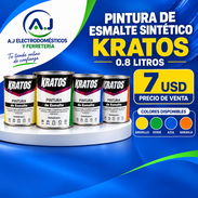 Pintura Kratos 0.8 lts Rojo, Amarillo, Azul, Verde, Naranja - Img 55225721