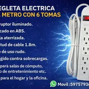 EXTENSIONES REGLETA DE 6 TOMAS DE 2 METROS /LAMPARAS RECARGABLES VARIADAS //__59757936 - Img 54355406