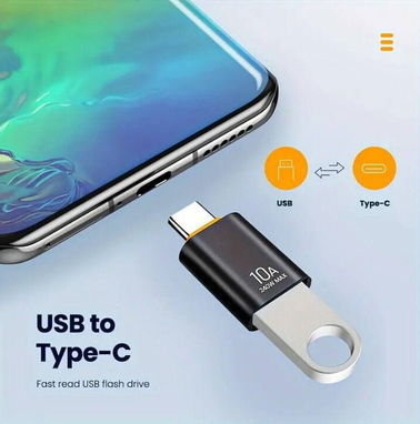 6usd Adaptador OTG USB-C Rápido 10A - Img 91277864