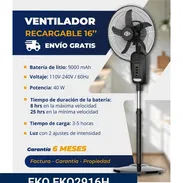 Ventilador recargable de pedestal eko - Img 56724364