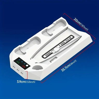 Soporte y estación de refrigeración para PS5 (Blanco) | PS5 | Sin batería | Con garantía | videojuegoshabana.com - Img 122924406