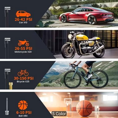 Compresor de bateria hasta 150 psi con todos sus accesorios cero km - 2/2