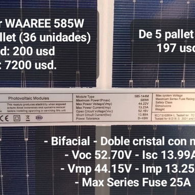 Paneles solares 585w por cantidad (por pallet/parlet) - Img 124299645
