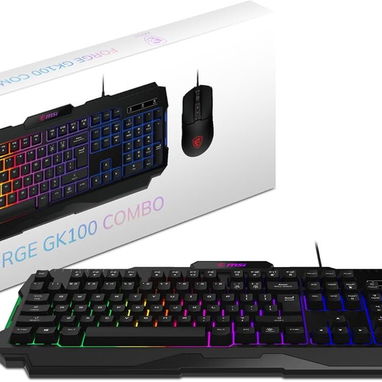 🎮 COMBO MSI GK100 TECLADO + MOUSE RGB, ANTIGHOSTING, CABLE TRENZADO – ENVÍO DISPONIBLE HABANA + GARANTIA 7 DIAS - Img 109368764