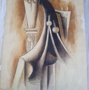Cartulina pintada de Wilfredo Lam - Img 49768637