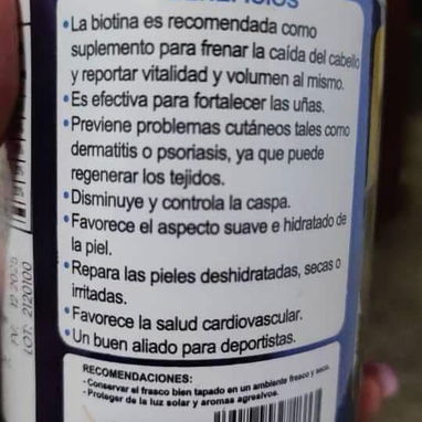 c/ Biotina C/Colageno C/Ácido hialuronico c/Vitamina C 💰💲2800 - Img 101321293