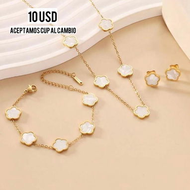 *CONJUNTO VAN CLEEF DE ACERO INOXIDABLE* - Img 123634024