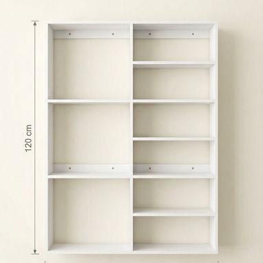 Estante de Pared Asimétrico para Sala/Estudio - Img 123001902