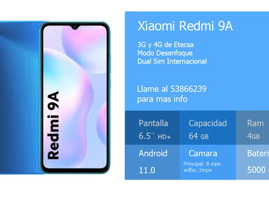 ❤️ Xiaomi Redmi 9A 120$ Redmi Note 13 210$ Redmi 10C 135$ Note 12 165$ Samsung F13 150$☎️ 53866239 ☎Nuevos+Garantia⚡️ ⚡️ - Img 66948195