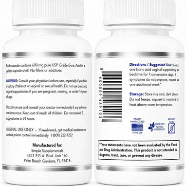 Ácido Bórico 600mg (Nutricost · 30 cápsulas) - 2/7