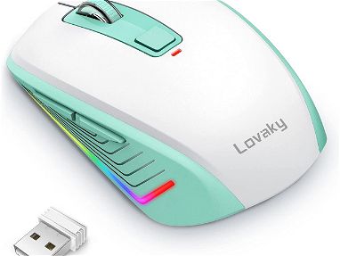 Mouse inalambrico de bateria lithium con luces led en 18$ Interesados escribir - Img main-image