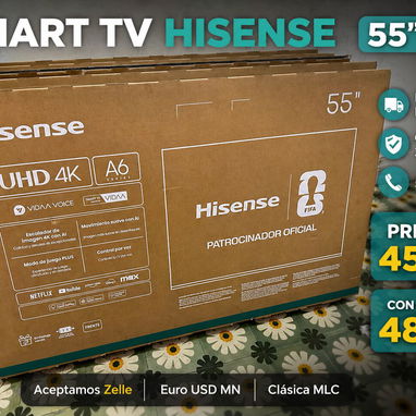 Televisor HISENSE Smart TV pantalla plana con cajita - Img 123860917