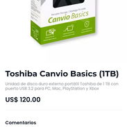 Toshiba Canvio Basics (1TB) Unidad de disco duro externo portátil - Img 57928108