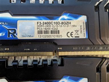 Kit de Ram Gskill DDR3 8GB 2x4 a 2400Mhz Discipadas - Img 67856597