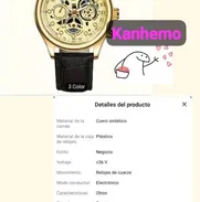 Reloj dorado con manilla de cuero  4500 - Img 49973224
