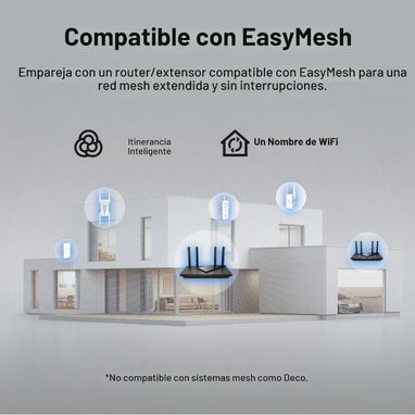 Repetidor 💪 TP-Link  WiFi AC1900 RE550 puerto Gigabit Ethernet | Hasta 2200 pies cuadrados,32 dispositivos/ 63142460 - 5/7