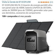Ecoflow delta 3 3600w pico 7200w + panel 400w - Img 56133941