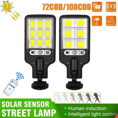 Lámpara solar para exterior con sensor de movimiento, impermeable IP65. Nueva! Sellada en su caja! - Img 118443936