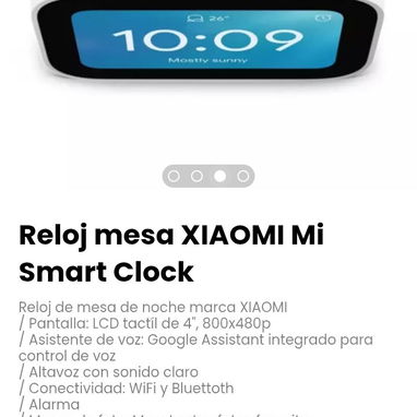 Reloj mesa XIAOMI Mi Smart Clock. Reloj de mesa de noche marca XIAOMI - Img 114302412
